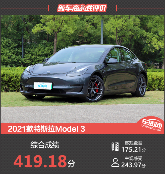 2021款特斯拉model3新车商品性评价