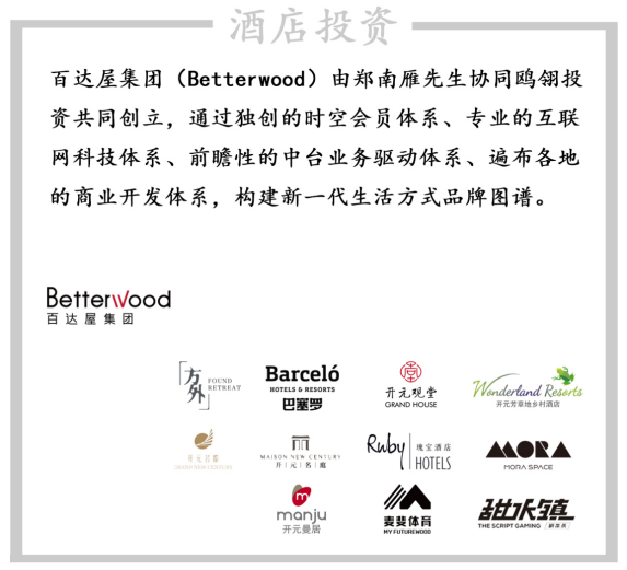 ruby hotels瑰宝酒店,作为百达屋品牌(brands powered by betterwood)