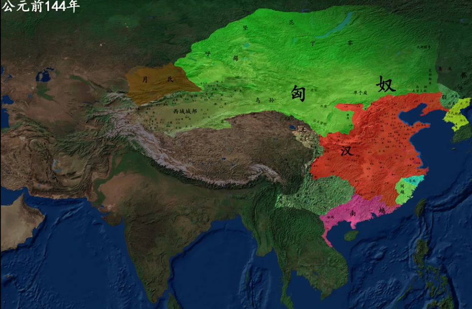 公元前144年版图 汉景帝(前188年-前141年)