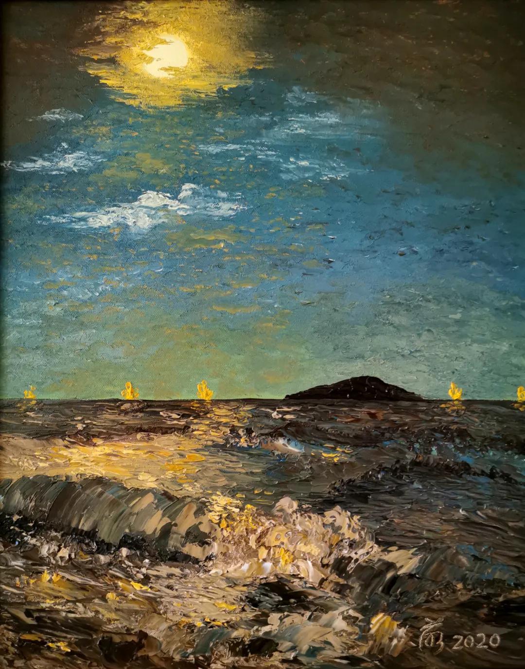 海韵澜音—周萌油画作品欣赏
