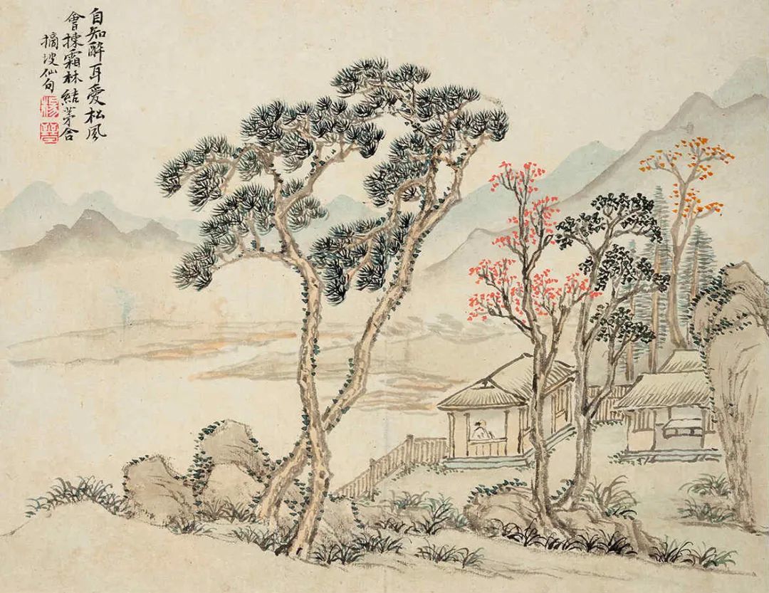 杨晋山水册,娟丽清新