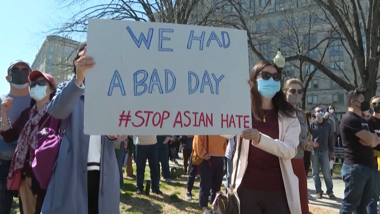 华盛顿,纽约等地举行"反仇视亚裔"集会,抗议针对亚裔的仇视