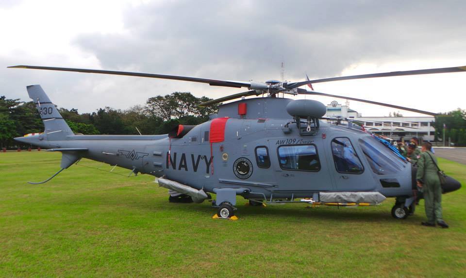 菲律宾海军aw-109e直升机 资料图