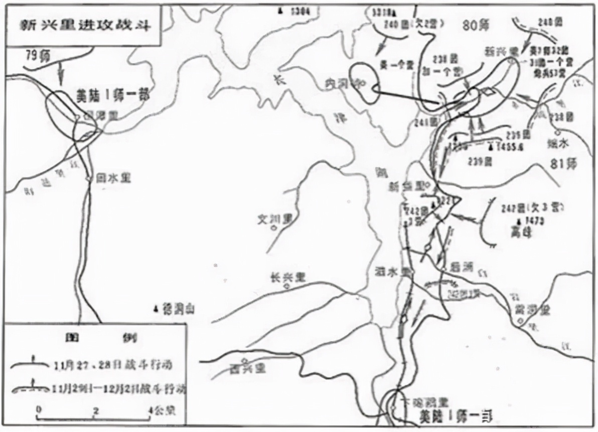 上图_ 长津湖战役:新兴里战斗示意图