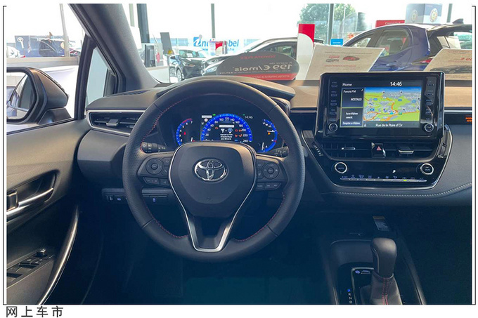 换新套件后更好看了丰田全新卡罗拉运动版实拍配rav4同款内饰