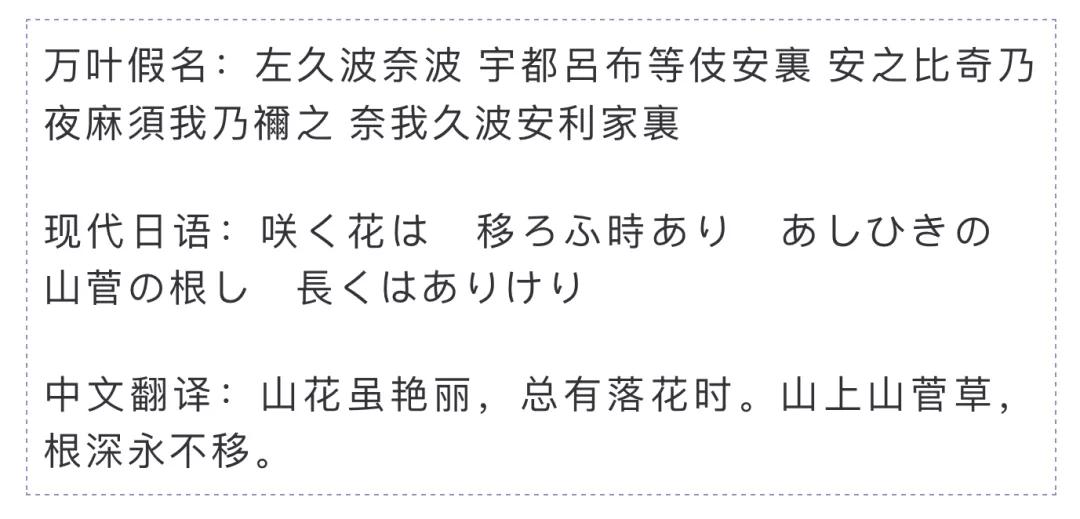 到了9世纪先后诞生的片假名和平假名都是在万叶假名的基础上发展而来