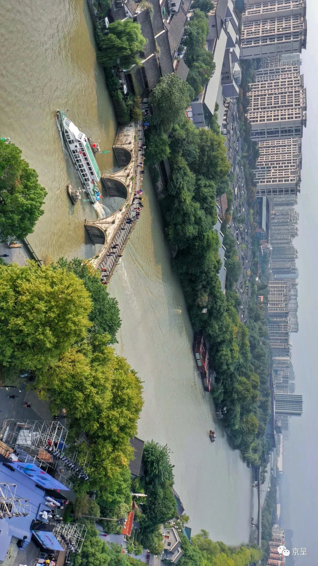 "我要从南走到北:鸟瞰京杭大运河至美风景_凤凰网