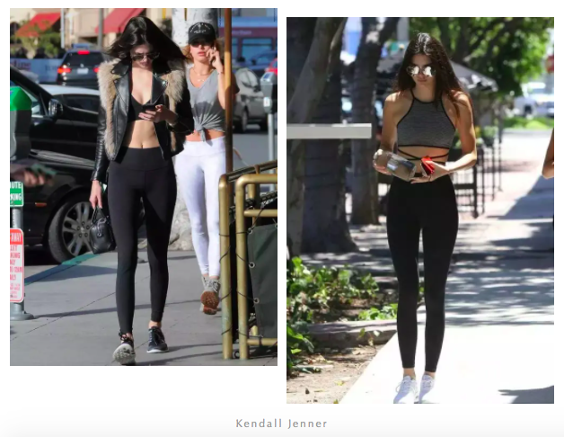 kendallgigi,kendalljenner多高 gigi和kendall就都是legging的忠实粉丝,春夏秋冬都有它的身影.