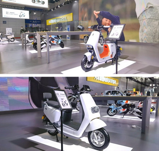 华为hilink版新日电动车智能闪耀无锡展