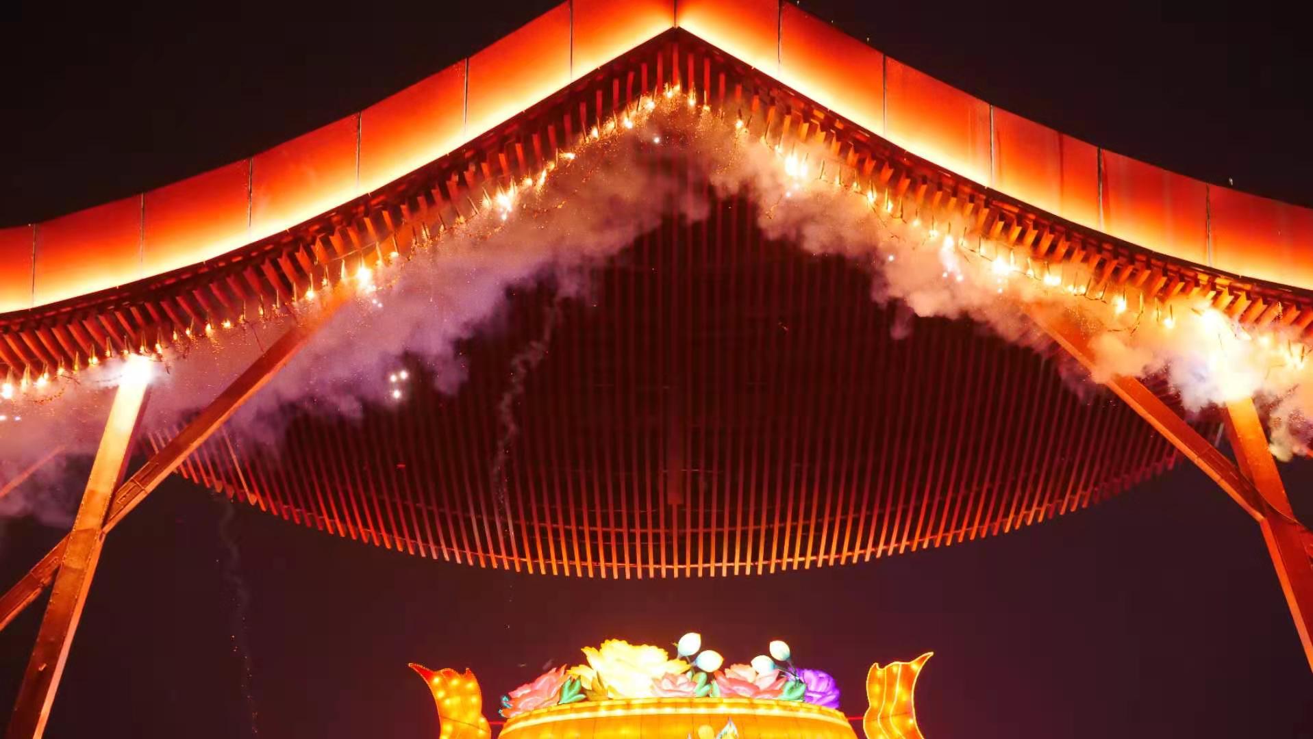 锦绣荆楚炫彩园博2021年荆州园博园第二届新春灯会正式开始