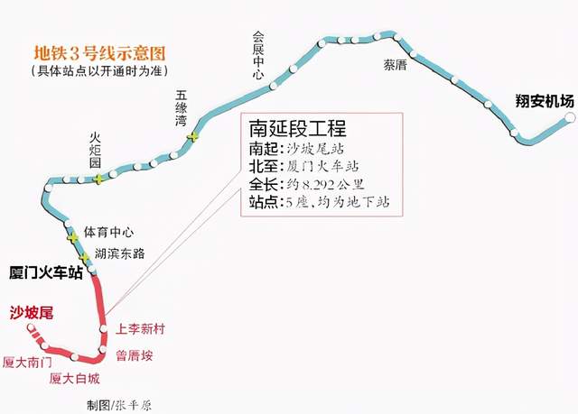 图源:摄图网501619979 地铁3号线计划6月底开通运营 厦门轨道交通3号