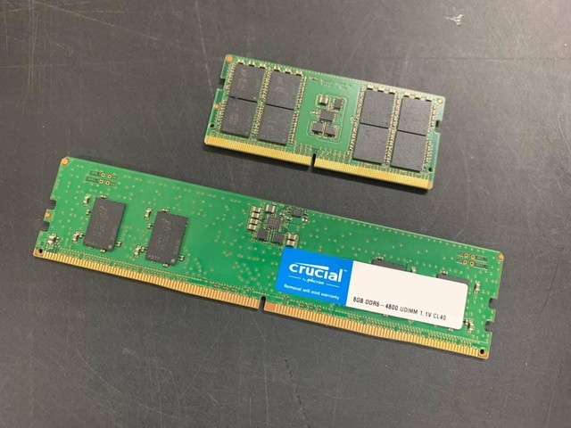 美光英睿达 ddr5 内存条实拍图曝光