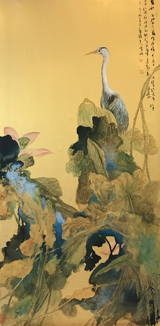 财经>财经滚动新闻>正文>曹俊"新宋式"作品《望》根深深以树壮,花繁繁