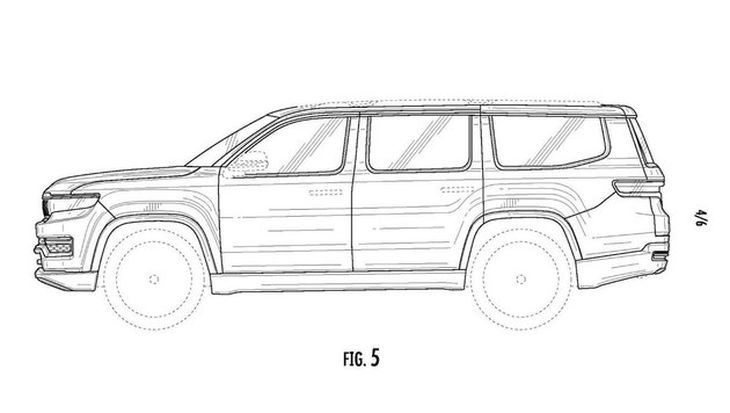 jeep grand wagoneer专利图曝光 全尺寸suv 定位家族旗舰