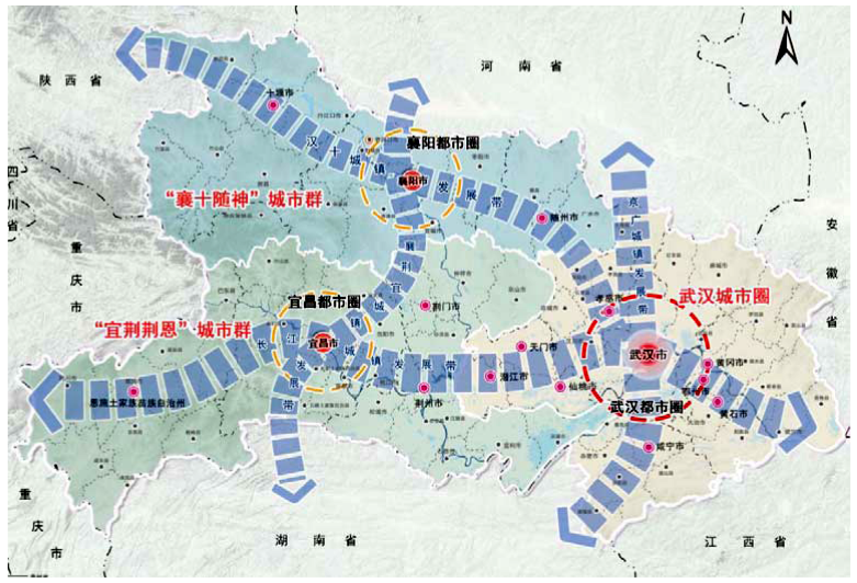 竞相发展湖北认定13个区域中心城市