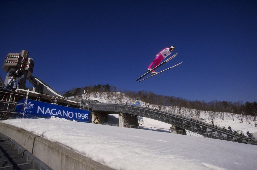 1998年2月13日,日本长野,北欧两项的跳台滑雪项目,芬兰选手贾里·曼