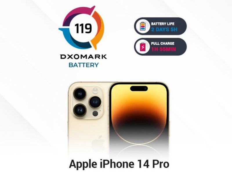 DXO公布iPhone14 Pro电池成绩，略高于iPhone13 Pro-QQ1000资源网