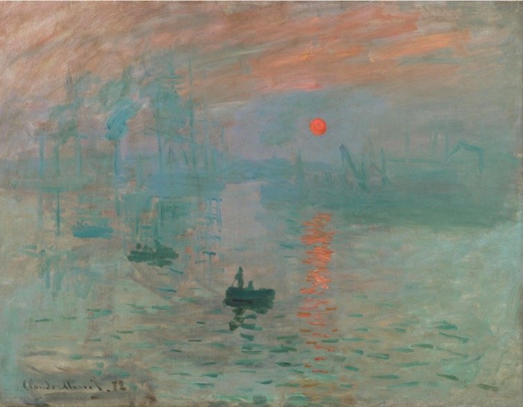 莫奈，《日出·印象》，1872年