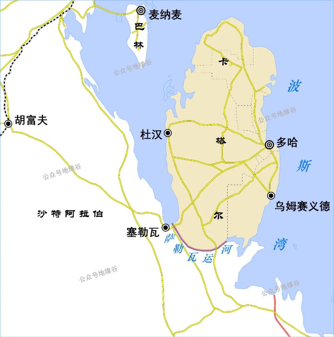 卡塔尔，差点变成岛国