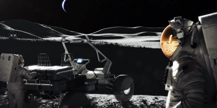 月球车示意图    图片来源：NASA