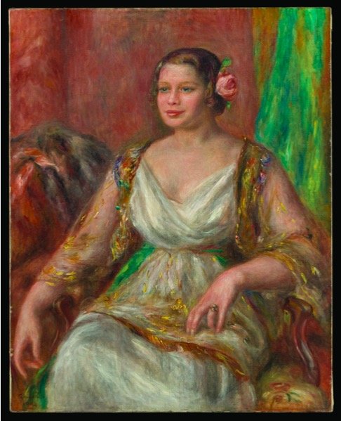 雷诺阿，《蒂拉·杜里厄》，1914年，布面油画，纽约大都会艺术博物馆藏