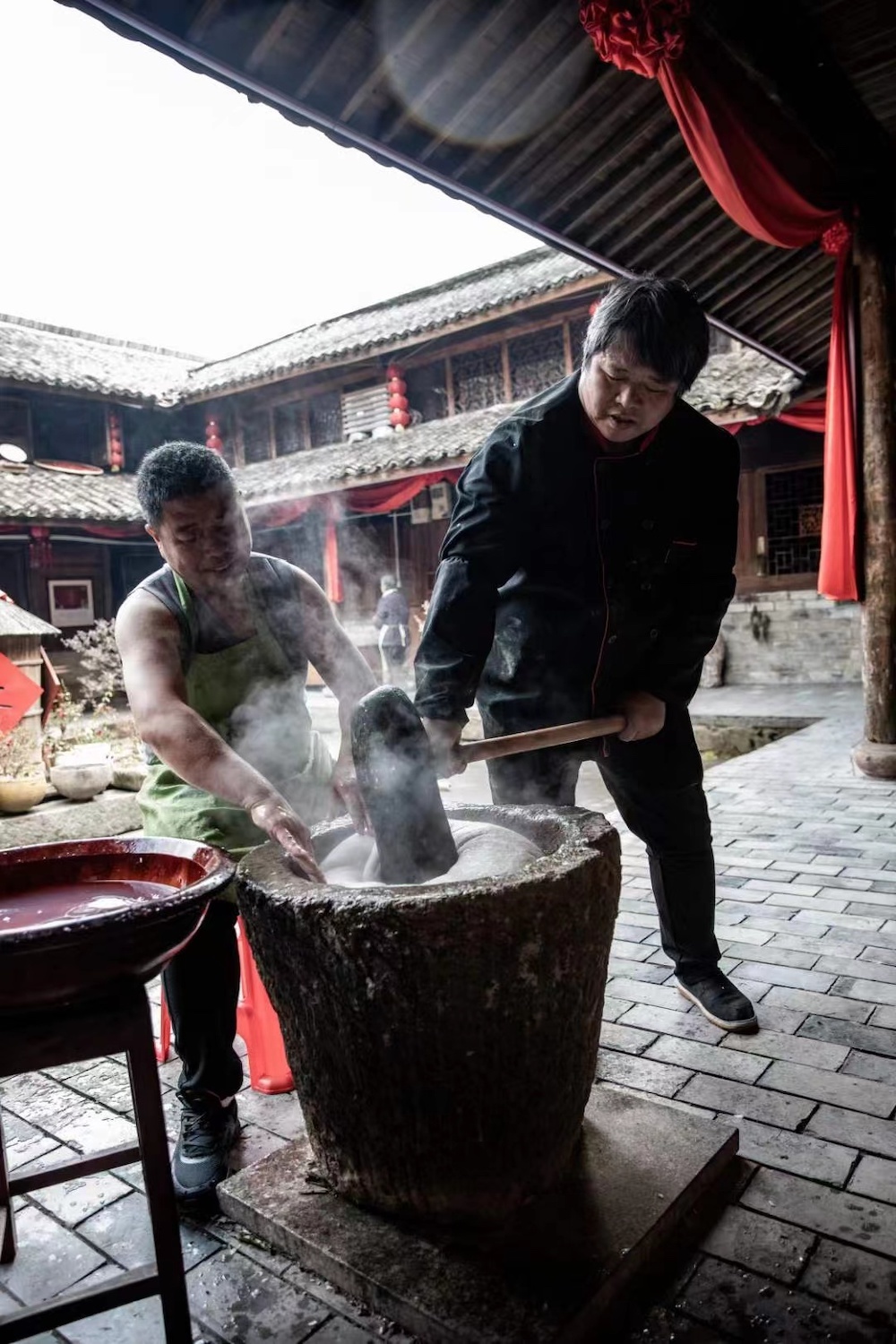 打麻糍包麦油脂这是忘不了的临海年味