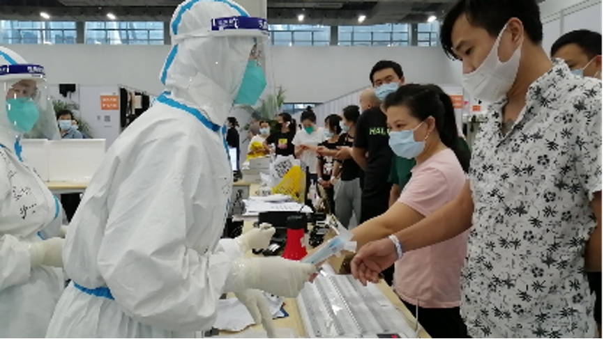 广州琶洲方舱医院,受访者供图