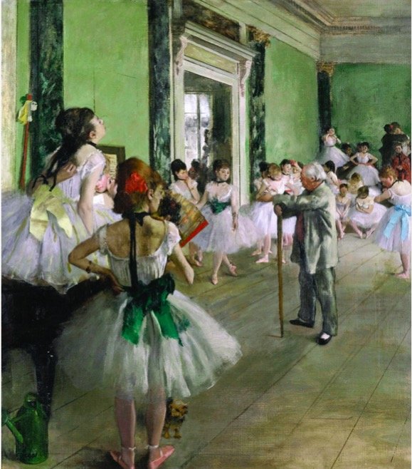 德加，《舞蹈课》，1874，布面油画，巴黎奥赛博物馆藏