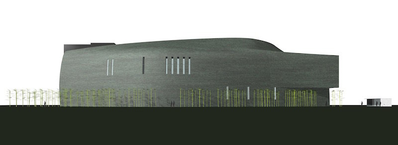 矶崎新设计的中央美术学院美术馆效果图©️Arata Isozaki