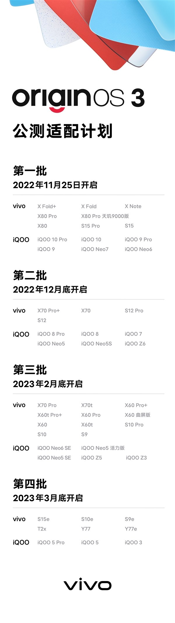 老机型能流畅使用48个月!vivo OriginOS 3适配计划公布
