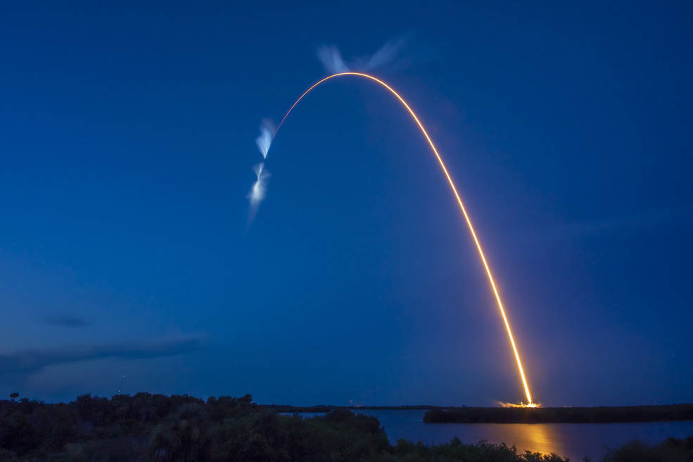 ▲ 第 25 次商业补给任务，图源：NASA，SpaceX