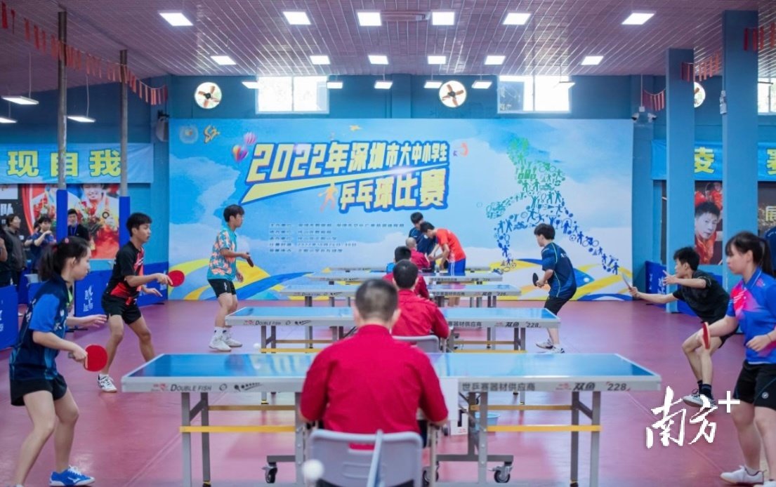 首设大学生组别！深圳市大中小学乒乓球比赛成功举行