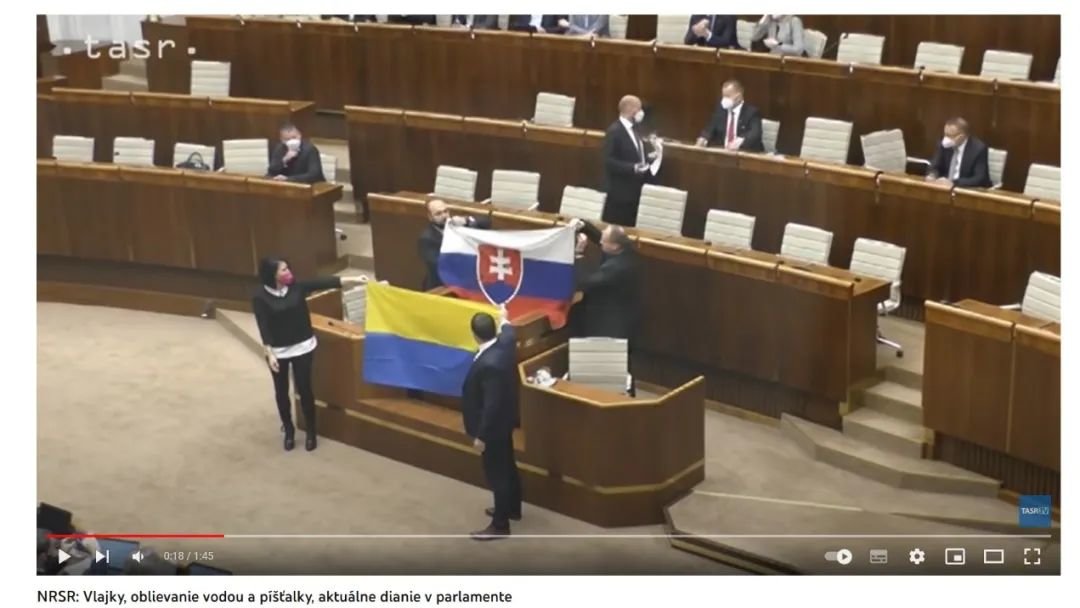 TASR发布视频称：旗帜、洒水和口哨，议会中的时事