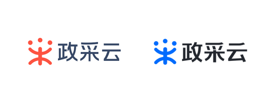 政采云logo从橙变蓝乐采云品牌亲和力强