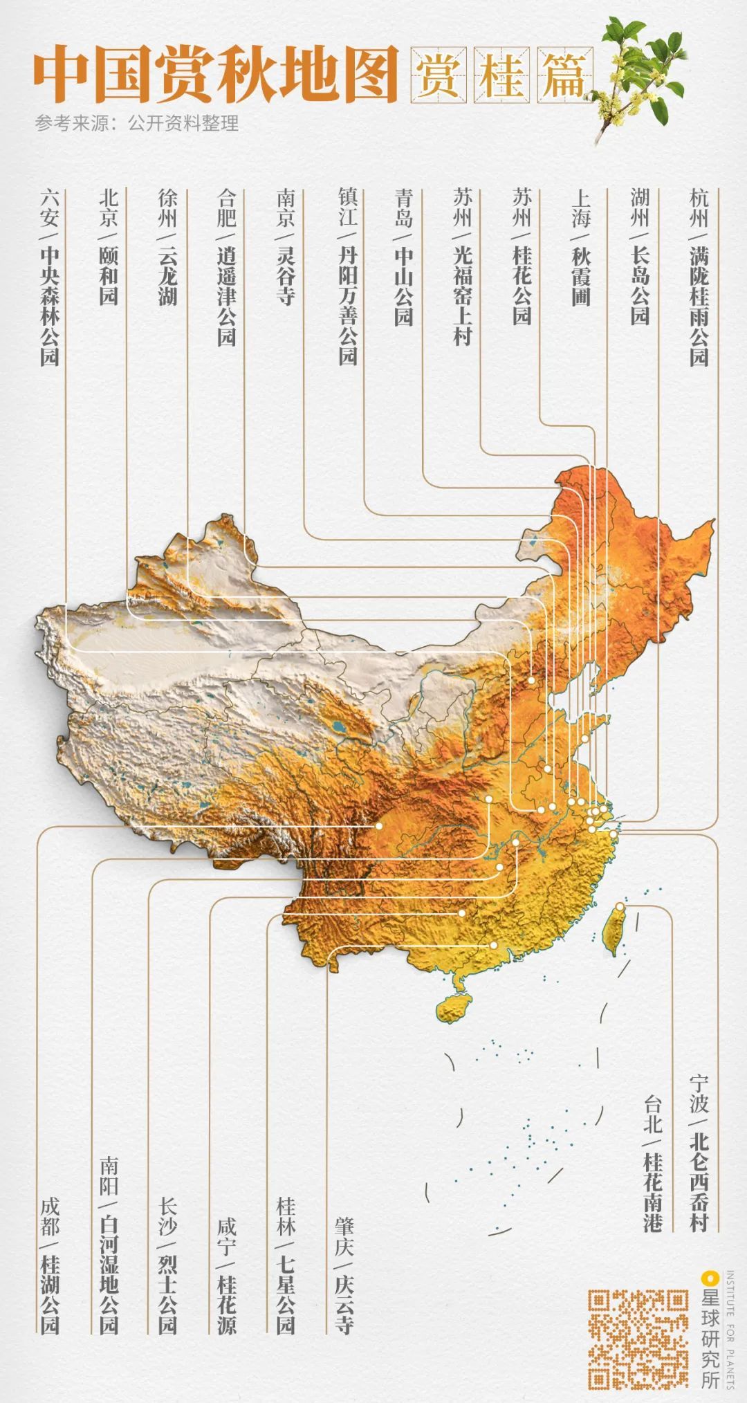 281处全网最美的中国赏秋地图来了