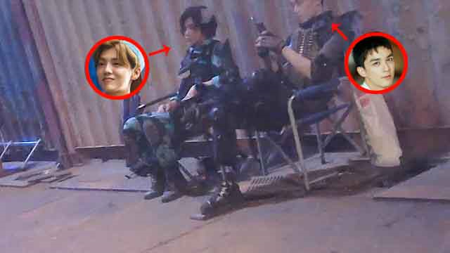 鹿晗深夜现身剧组，搭档吴磊俩人“话不投机半句多”