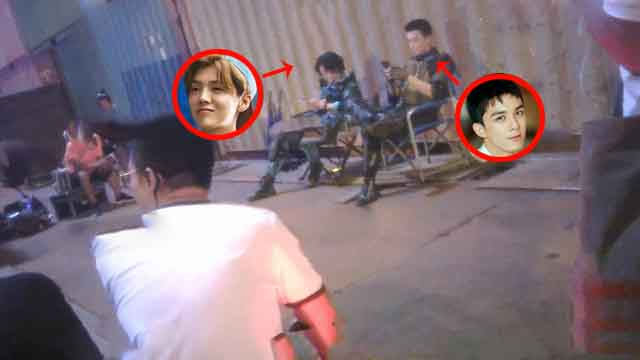 鹿晗深夜现身剧组，搭档吴磊俩人“话不投机半句多”