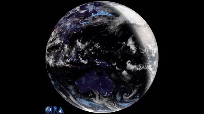 太空看地球:这是26天亚洲上空的大气变化,真是太美妙了