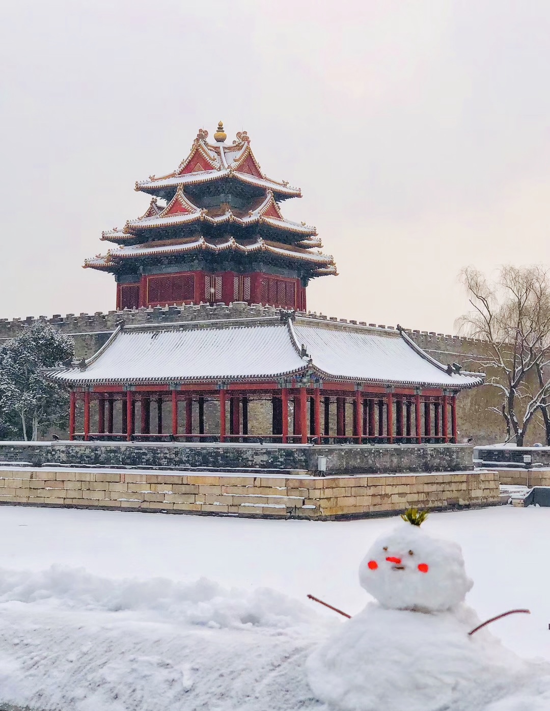 组图雪后故宫