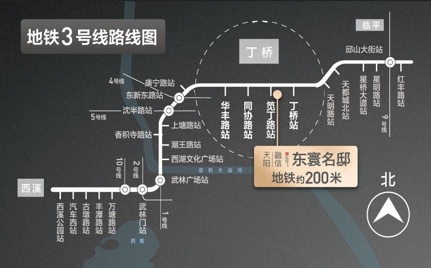 一邸杭州会东方,地铁3号线旁,天阳邸系现房重磅来袭