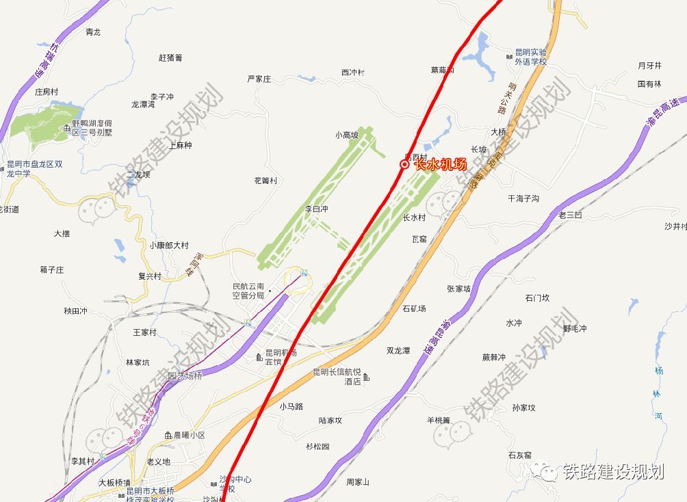 长水机场联通重庆至昆明高铁项目或年内开工以后下了高铁就能上飞机