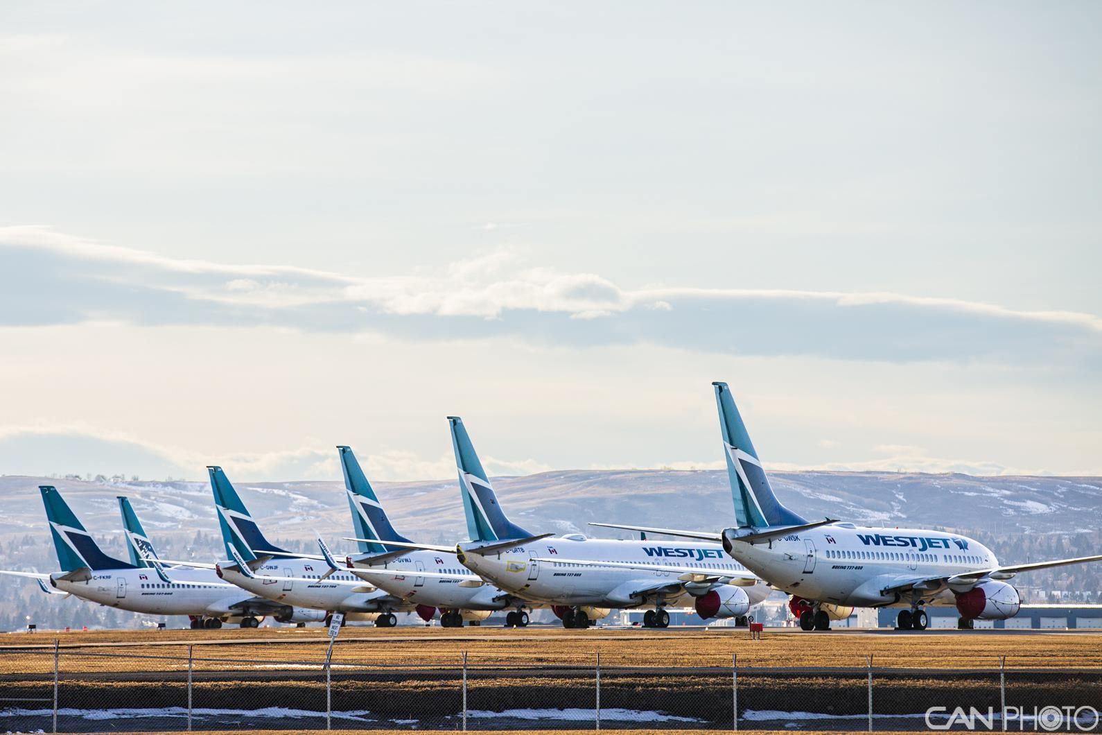 全球大批商用飞机停飞 场面“蔚为壮观”