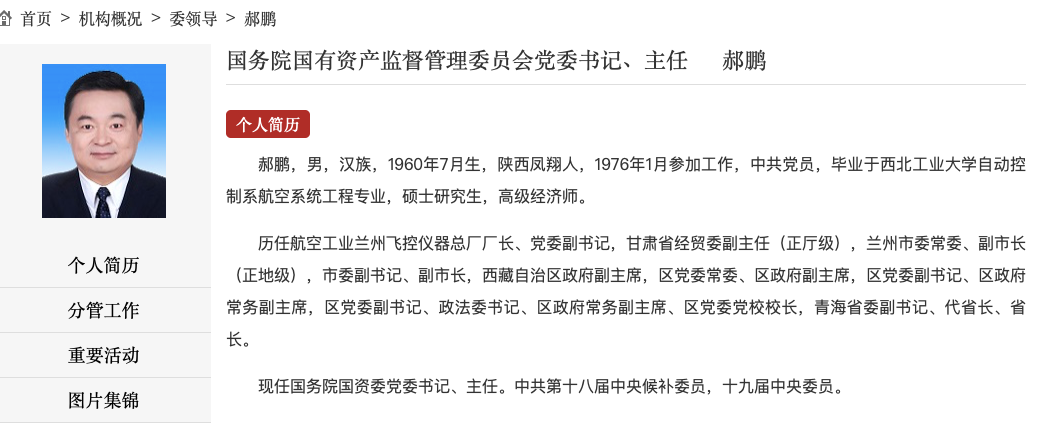 十八大后,进京履新的原省长们现任何职?