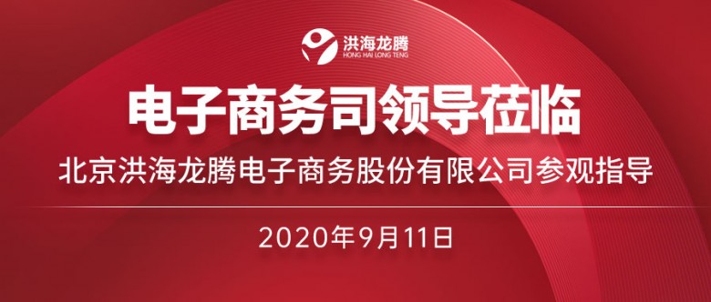 电子商务司领导莅临指导北京洪海龙腾电子商务股份有限公司