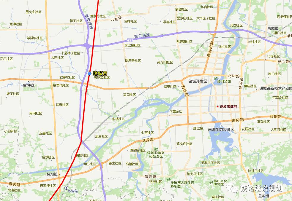 京沪二通道潍坊至新沂高铁线路走向和设站方案初定