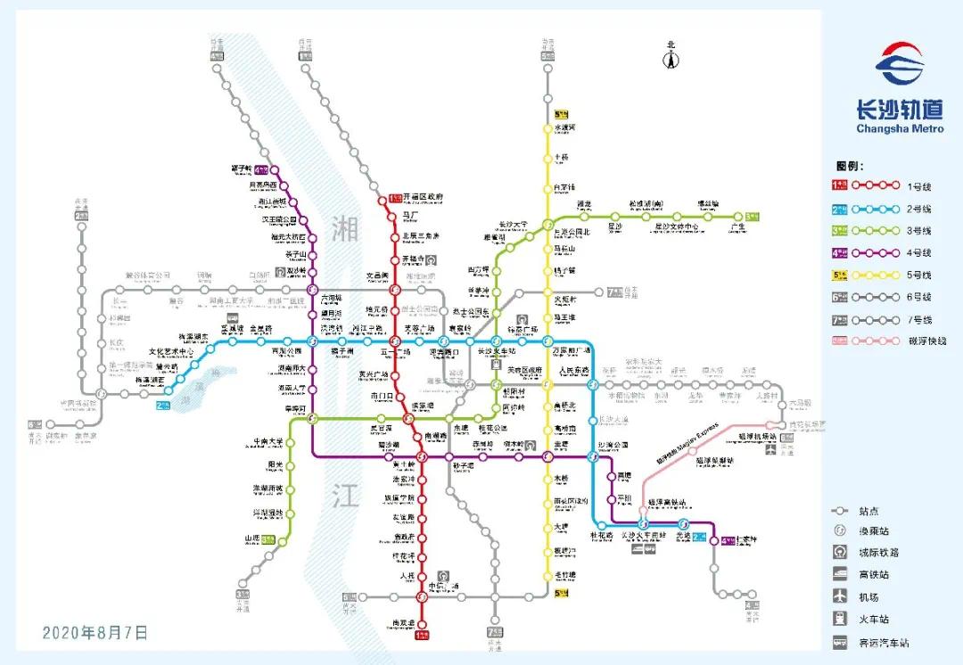按照规划长沙将有 14条地铁普线 4条轨道快线普线,合计里程达857公里