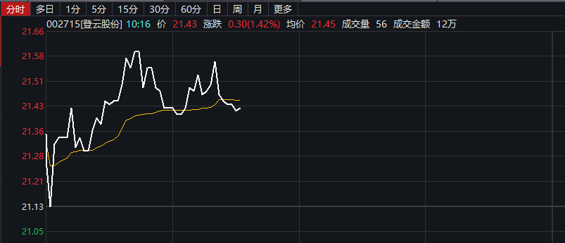 登云股份震荡上行