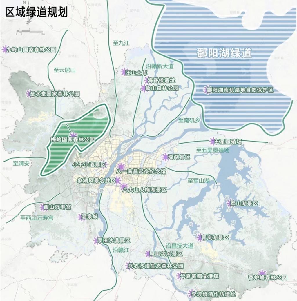 南昌规划10条绿道扬子洲区域依旧以生态为主