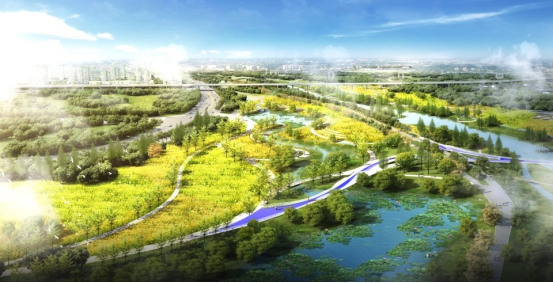 锚固河道生态空间西安高新区绿道系统将串起8座滨水城市公园
