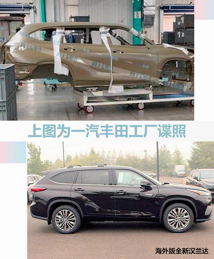 一汽丰田版全新汉兰达 搭2.5l混动超大众2.0t-图4